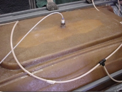 LRTM Halo Resin Flowing to Vent